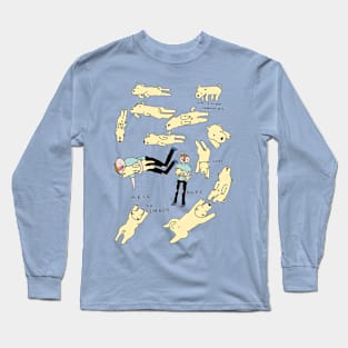 Lethargic Doggo in Colour Long Sleeve T-Shirt